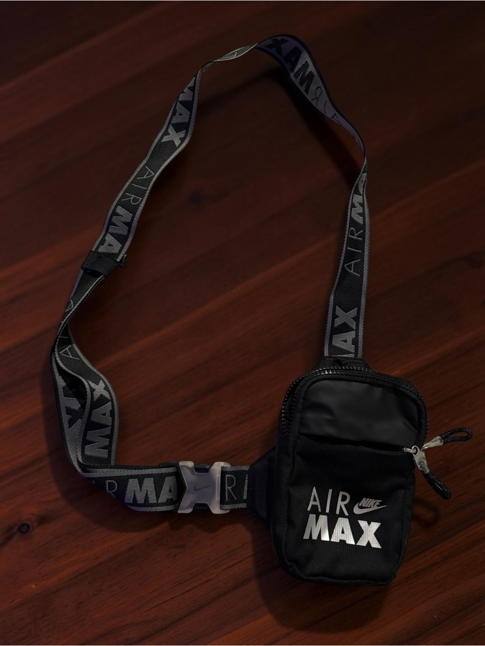 Nike Air Max Black and White Cross Body Bag